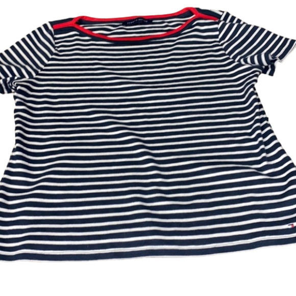 Tommy Hilfiger Ladies Short Sleeve Boatneck Tee (Size Large) NWOT - Picture 2 of 8